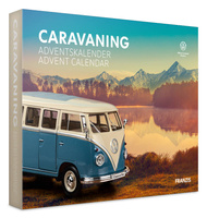 Modell Reisemobil VW Bulli T1 - Adventskalender weiß/blau
